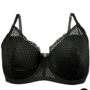 Two Victoria's Secret Black & Pink Mesh Bras